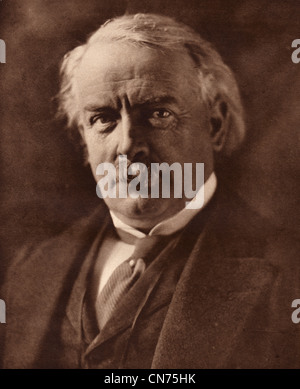 David Lloyd George ; The Right Hon David Lloyd George ;Prime Minister of England ; Stock Photo