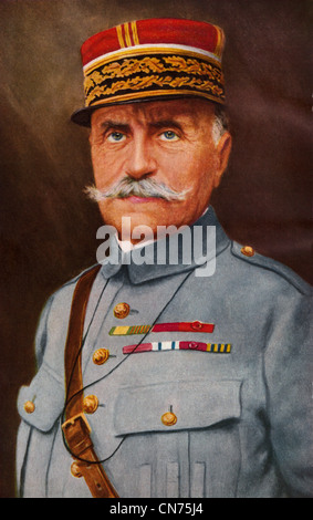 Marshal Foch ; Ferdinand Foch ; Marshall of France ; 1918 Stock Photo
