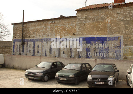 Ghost adverts in France Stock Photo