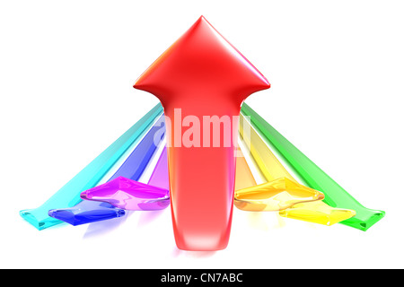 Colorful arrows Stock Photo