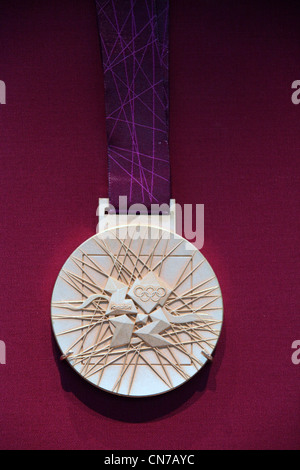 2012 Olympic Gold Medal  Reverse Stock Photo