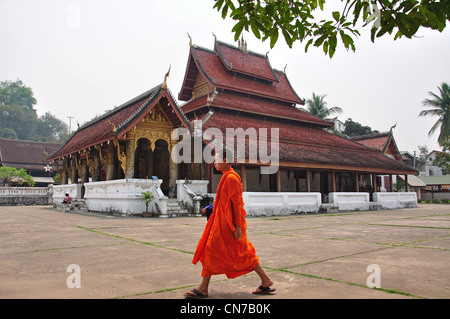 Wat Mai Suwannaphumaham, Luang Prabang, Luang Prabang Province, Laos Stock Photo