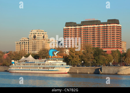 President Hotel along the Moskva River in Moscow, Russia Stock Photo