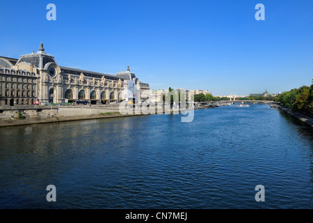 France, Paris, Left Bank, Orsay Museum, housed in the Gare d'Orsay, former railway station (1898) Stock Photo