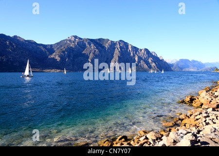 Lake Garda Gardasee Stock Photo