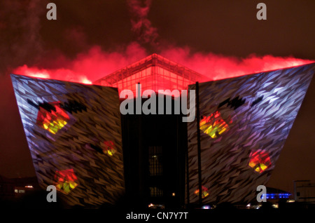 Titanic Lightshow Stock Photo