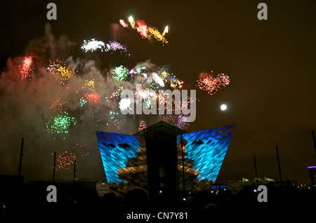 Titanic Lightshow Stock Photo