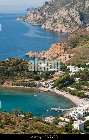 Greece, Chios Island, the small harbour of Emporio Stock Photo