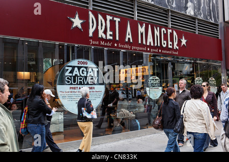 Pret A Manger, Manhattan, New York, Fast Food Stock Photo - Alamy