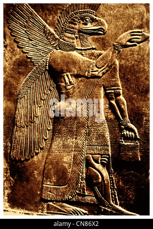 First published 1916 Assyrian Conception of Ashur Chief of the Gods Stock Photo