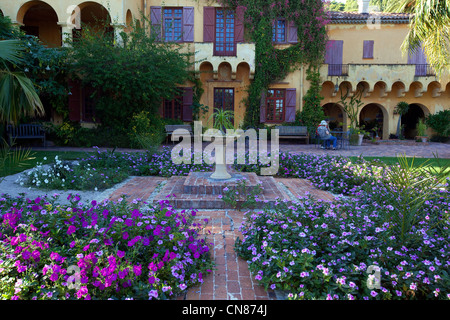 France, Alpes Maritimes, Menton, Botanical and Exotic Garden of Val Rahmeh of the 19th century Stock Photo