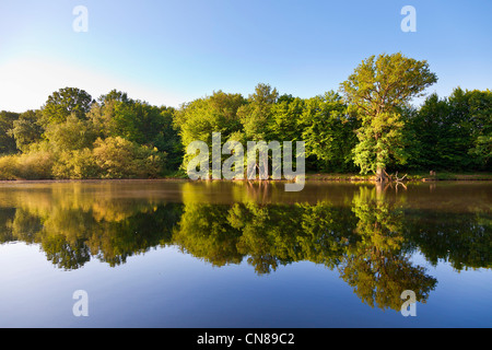 France, Yvelines, Etang du Moulinet Stock Photo