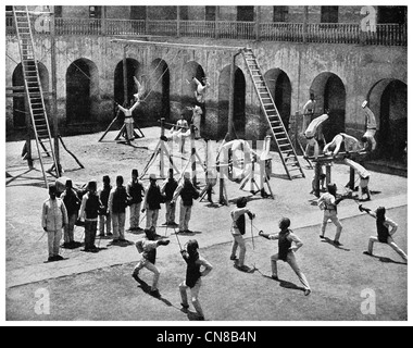 First published 1914  Turkish military training school Stock Photo