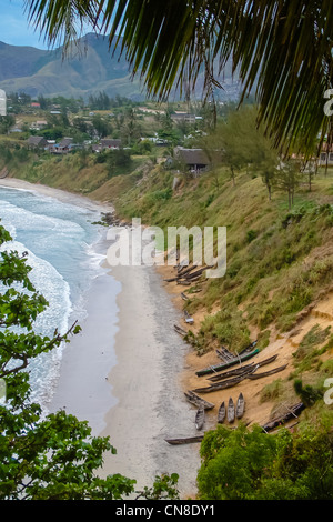 The beach of Fort Dauphin (Tolagnaro), southern Madagascar Stock Photo