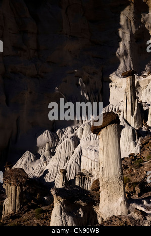 Hoodoo rock formations located in the Wahweap wash area of Lake Powell – Utah, USA Stock Photo