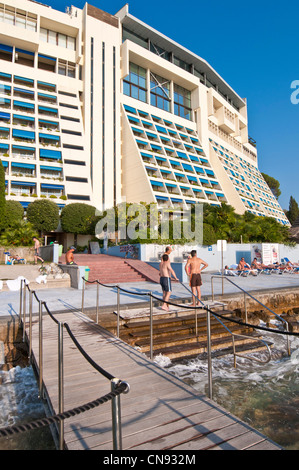 Slovenia, Gulf of Trieste, Adriatic Coast, Primorska Region, Portoroz seaside resort, the Grand Hotel Bernardin Stock Photo