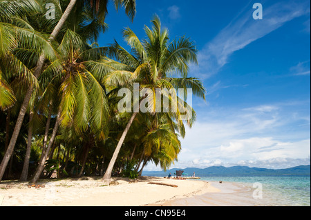 Panama, San Blas archipelago, Kuna Yala autonomous territory, Ailigandi island, one of 378 islands Stock Photo