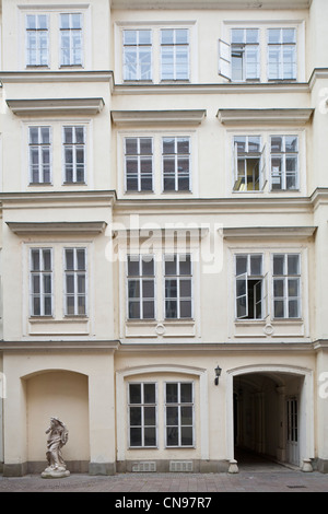 Slovakia, Bratislava, Historic neighborhood, Laurinska Street, a courtyard Stock Photo