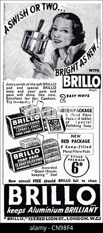 1960 Brillo Soap Pads Cleaning Vintage Print Ad 21547