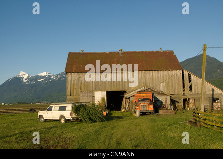 Barn near Chilliwack, British Colombia, Canada Stock Photo