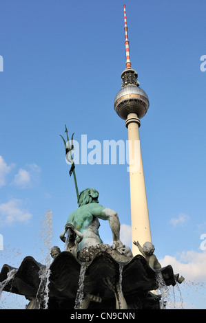 Berlin, Germany. Fernsehturm / Television Tower (1969; 365m/1197ft high) Stock Photo