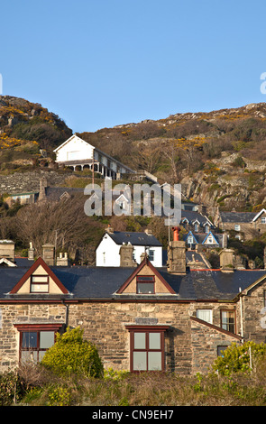 Houses on the Edge Stock Photo