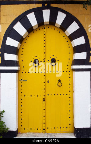 Tunisia, Sidi Bou Said, one of the doors in emblematic streets of the city Stock Photo