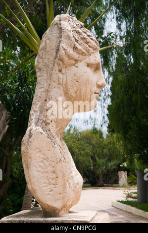Tunisia, archeological site of Carthage listed as World Heritage by UNESCO, archaeological site of ancient Roman Stock Photo