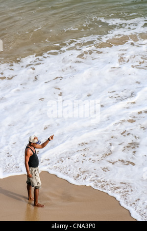 Fisherman in Fort Dauphin (Tolagnaro), Madagascar Stock Photo