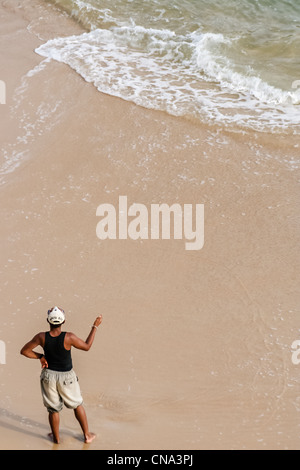 Fisherman in Fort Dauphin (Tolagnaro), Madagascar Stock Photo