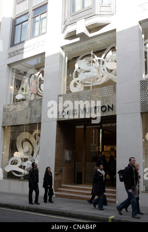Front facade of Louis Vuitton store in New Bond Street, London.