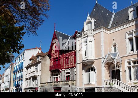 France, Allier, Neris les Bains, spa, thermal city Stock Photo