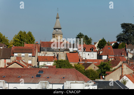 France, Allier, Neris les Bains, spa, thermal city Stock Photo
