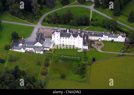 United Kingdom, Scotland, Perthshire and Kinross, Blair Castle (aerial view) Stock Photo