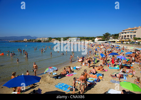 France, Var, Six Fours les Plages, beach Cros Stock Photo