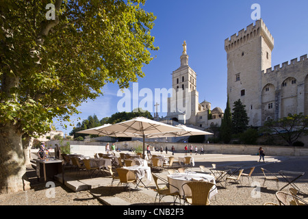 France, Vaucluse, Avignon, the Palais des Papes listed as World Heritage by UNESCO Stock Photo