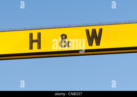 Samson, one of the famous Harland and Wolff cranes, Belfast Stock Photo