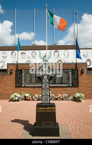 United Kingdom, Northern Ireland, Belfast, catholic western district of Falls, memorial of the martyrs of Clonard Stock Photo