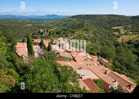 France, Pyrenees Orientales, Castelnou, labelled Les Plus Beaux Villages de France (The Most Beautiful Villages of France), the