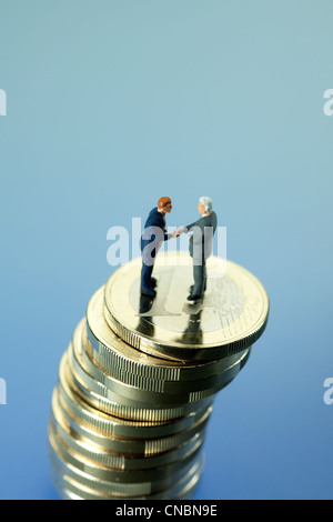 Symbolic picture of a financial agreement Stock Photo