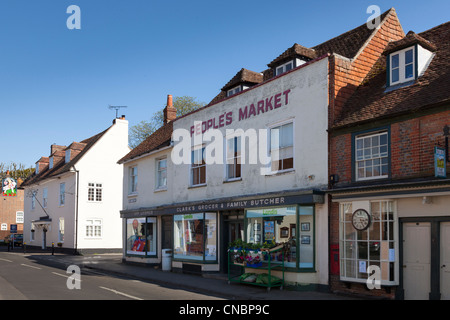 Traditional Village Butchers shop in the New Forest Brockenhurst Stock ...