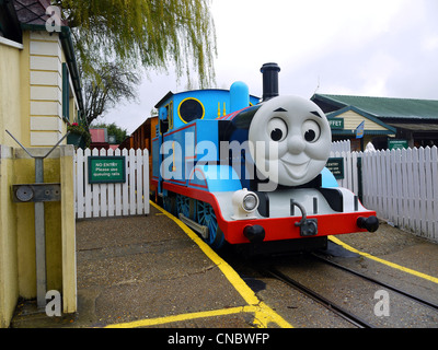 Thomas The Tank Engine Train at Drusillas Park Stock Photo: 30539067 ...