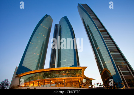 Abu Dhabi, Jumeirah Etihad Towers Stock Photo