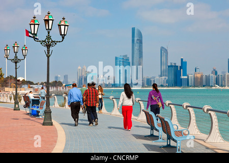 Abu Dhabi , The Corniche District Stock Photo