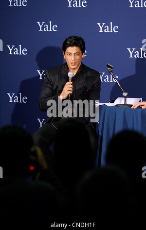 'Movie Star' India Shah Rukh Khan Bollywood star at Yale University USA Stock Photo