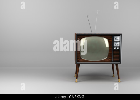Vintage TV Stock Photo