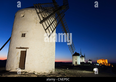 Windmills, Consuegra, Toledo, Castilla la Mancha, Spain Stock Photo