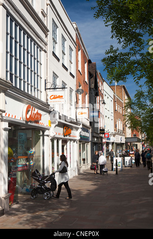 High Street in the city of Worcester, UK Stock Photo: 8496924 - Alamy