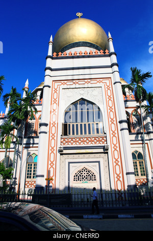 Sultan Mosque in the Arab Quarter of Singapore. Stock Photo