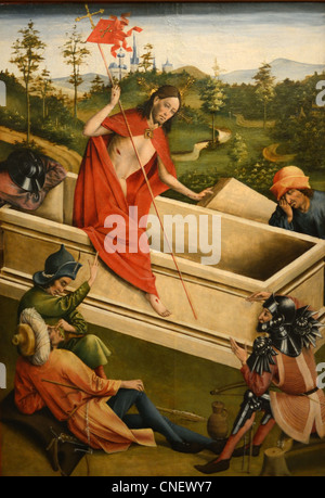 Resurrection of Christ (1456-57) from Tomb Oil Painting by Johann Koerbecke Stock Photo